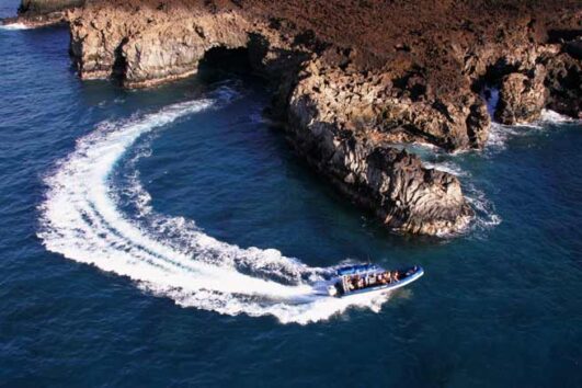 Blue Water Rafting To Lava Caves